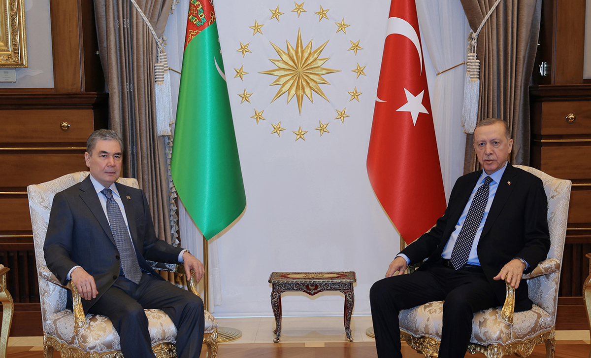 Meeting of the National Leader of the Turkmen people, Chairman of the Halk Maslahaty of Turkmenistan with the president of the President of the Republic of Türkiye